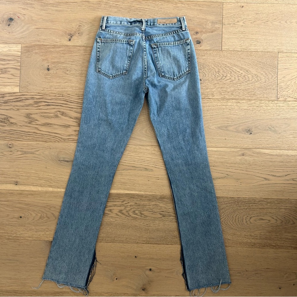 GRLFRND Addison High Rise Split Leg Boot Leg Jeans - Picture 12 of 13